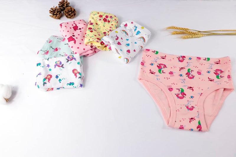 Winging Day Packs of 6 Big Girls Panties Underwear Assorted Styles Size 8 - Image 2